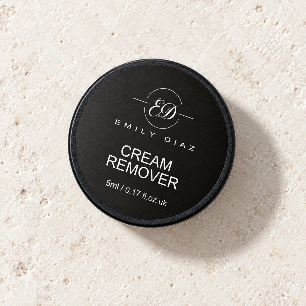 Pot de Cream remover Emily Diaz, 5 ml, vu de dessus