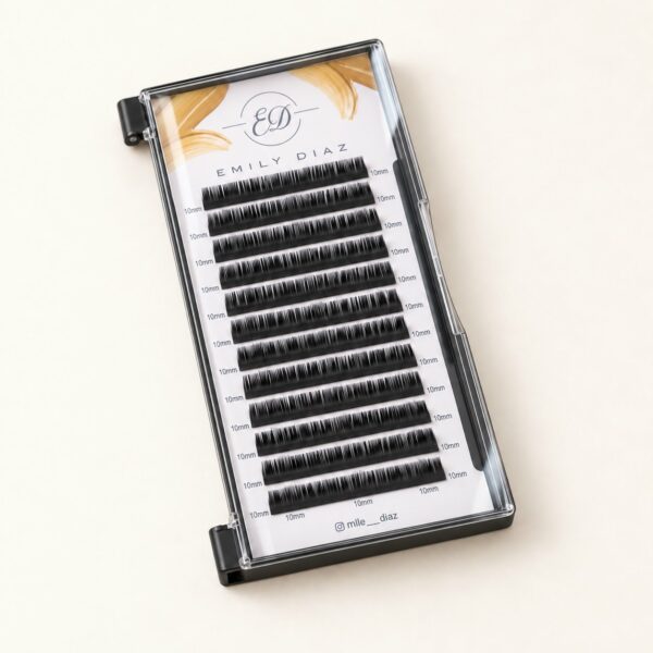Plateau d'extensions de cils Easy fan vu de face